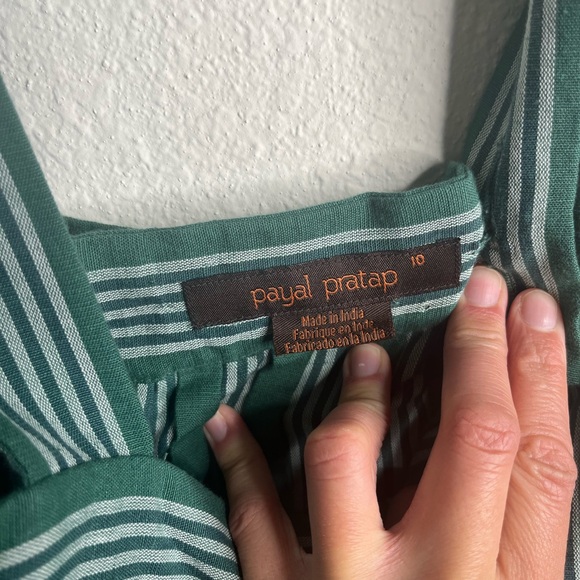 Anthropologie Payal Pratap
Striped Linen Jumpsuit Sz 10 - Picture 7 of 16